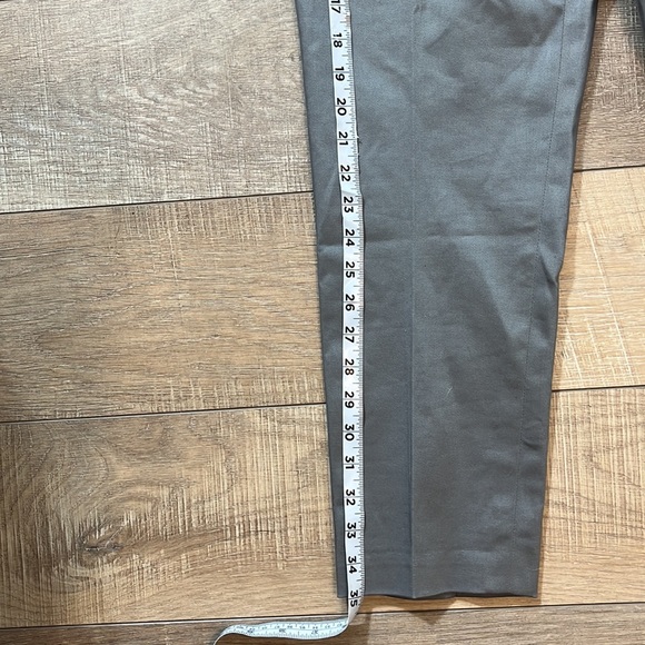 Michael Kors gray ankle dress pants with pockets and zipper single button zip 4 - Picture 8 of 10